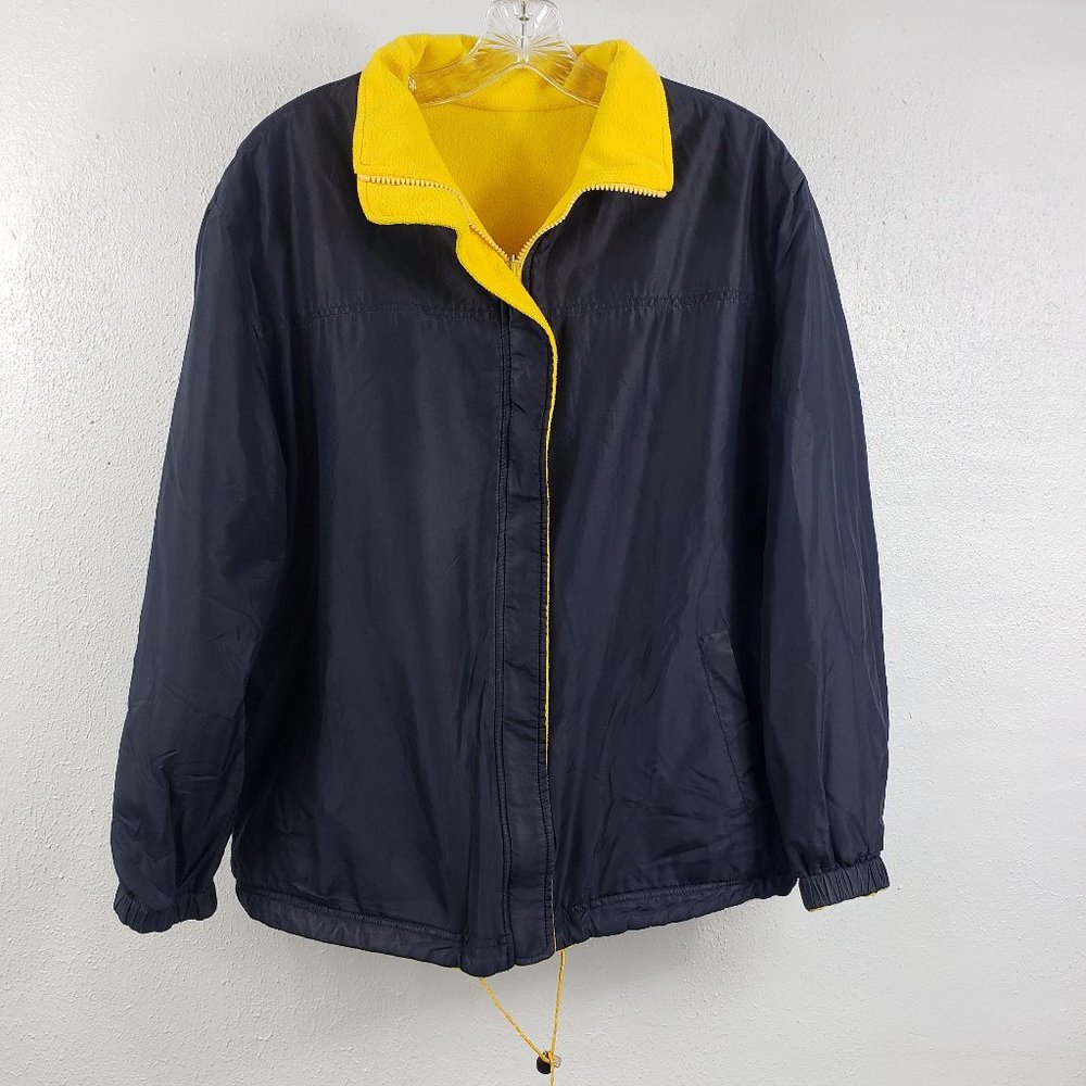 Fu Da Sport Silk Shell Fleece Lined Interior Pocket Michigan Colors Jacket